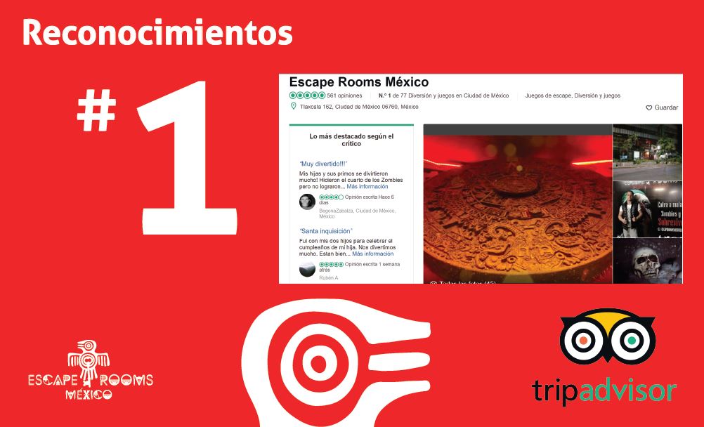 Reconocimientos de Escape Rooms México